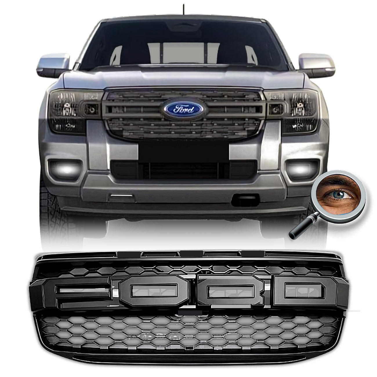 Parrilla RANGER XL / Negro Mate / NO LED'S
2023 - 2026