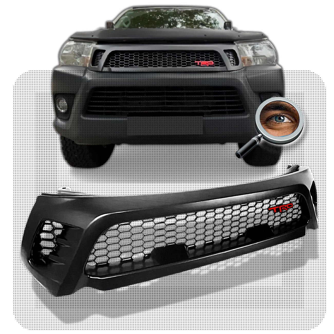 Parrilla HILUX TRD / Negro Mate / Logo Chico
2016 - 2018 / DX Todas