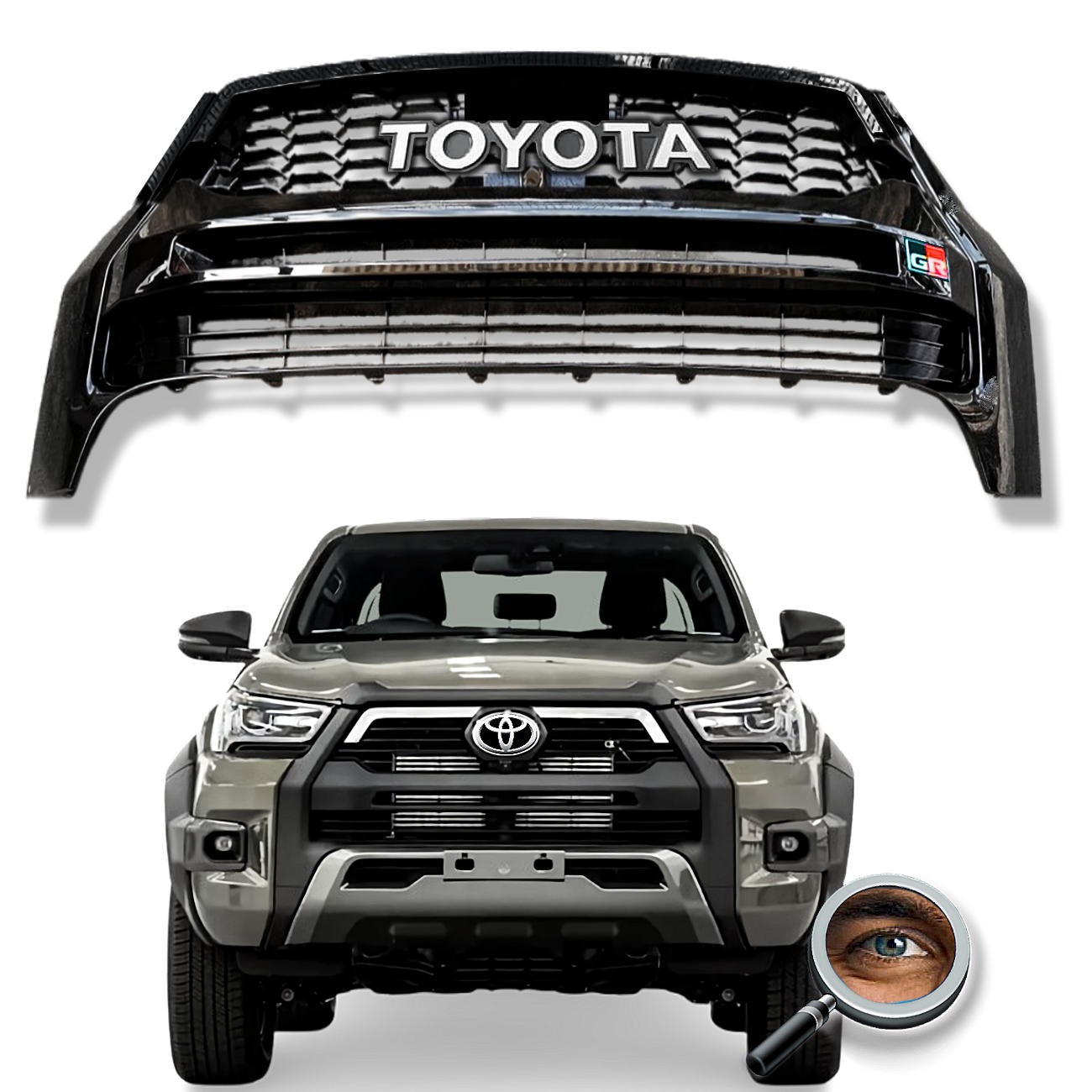 Parrilla HILUX CONQUEST / Negro Brillante / NO LED
2023
