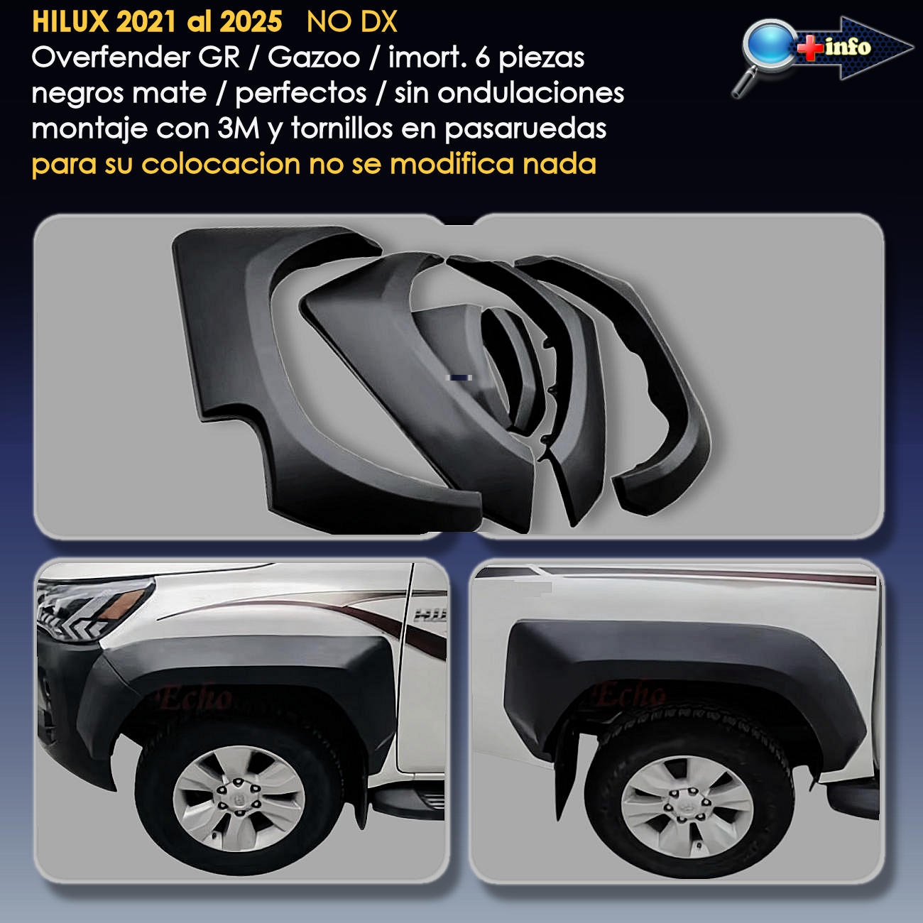 Overfender GR / Negro Mate / NO DX
2021 2026