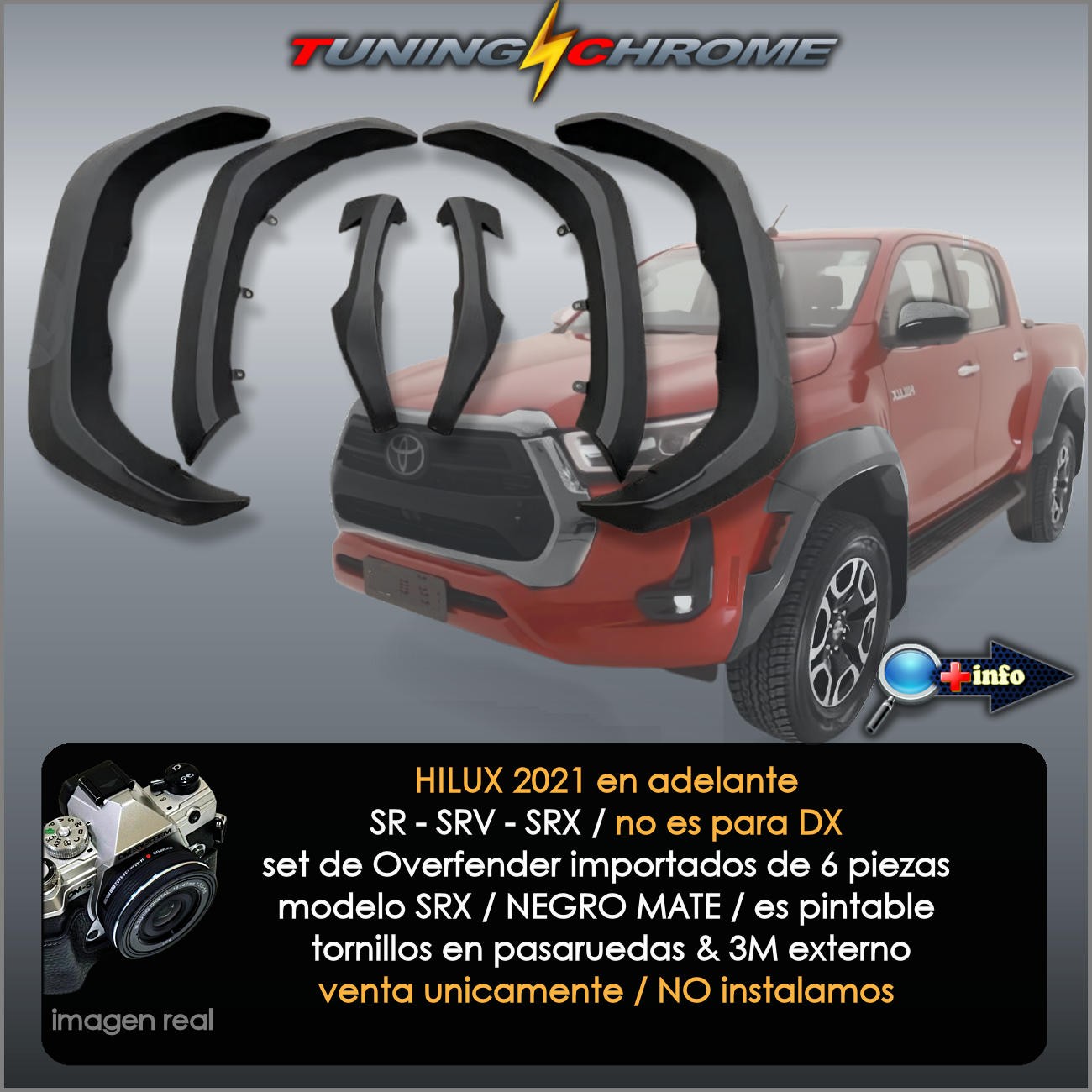 Overfender TYPE SRX / Negro Mate / NO DX
22021 - 2026