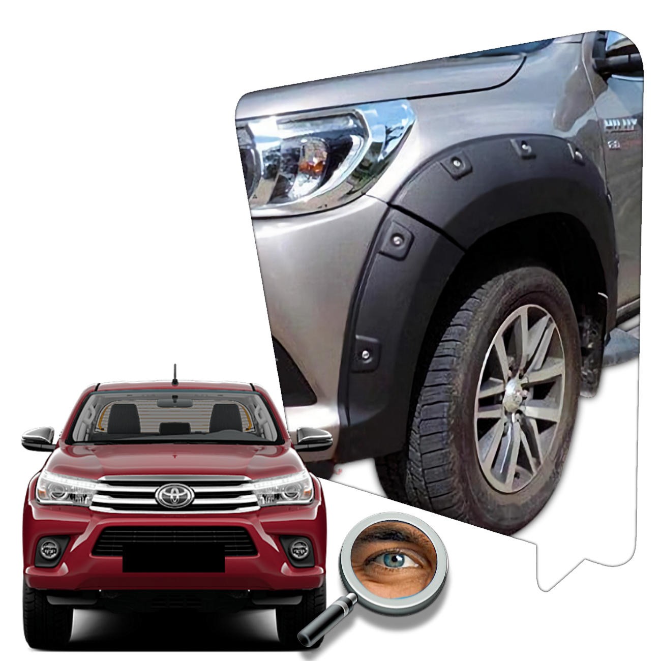 Overfender Tornillos Figurados / Negro Mate 
 Compatibles DX 2016 - 2025