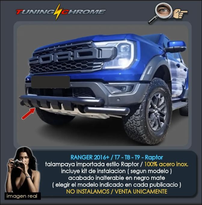 Talampaya estilo RAPTOR / RANGER T7 T8 T9 RAPTOR / Negro Mate
2016 - 2026