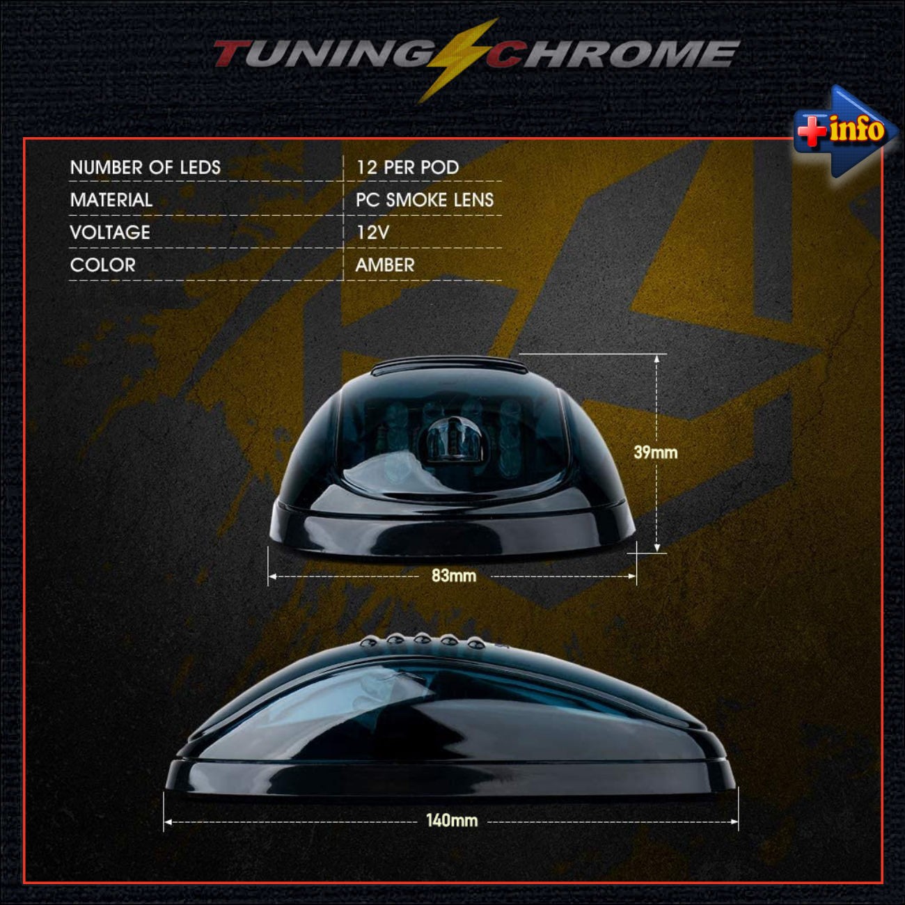 Set de 5 Luces de Techo DRL / Negro Fume / Led's Ambar
F150 - RANGER - DODGE RAM - AMAROX - HILUX - FRONTIER - ALASKAN