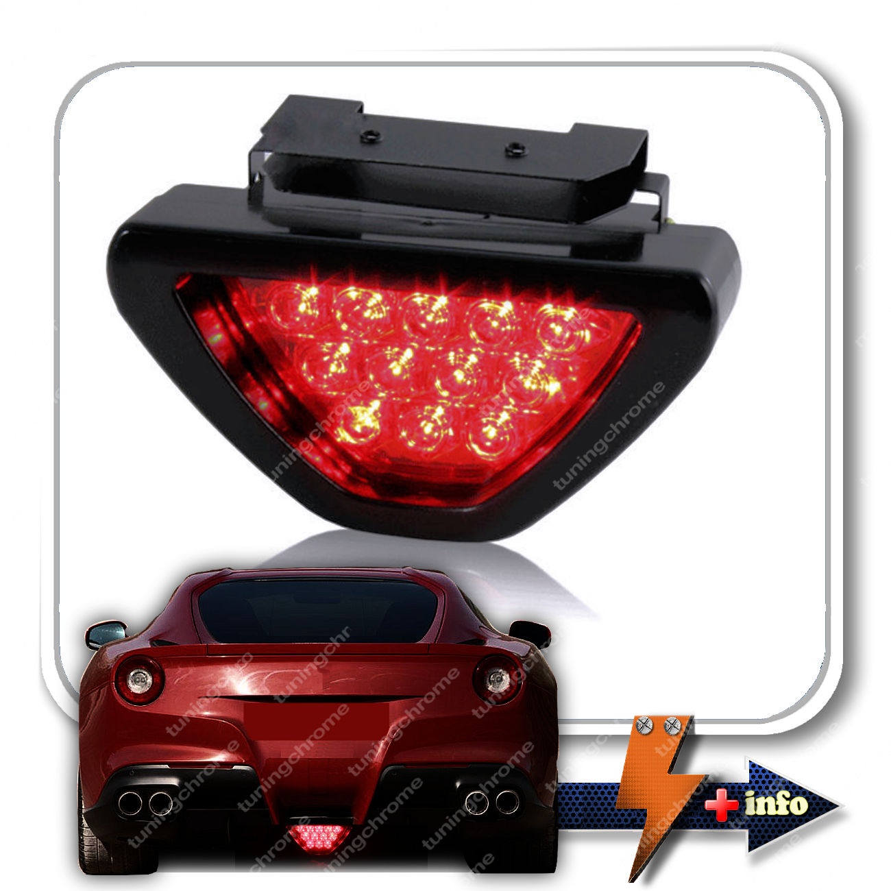 Luz de Stop Estilo F1 / Diseño Triangular