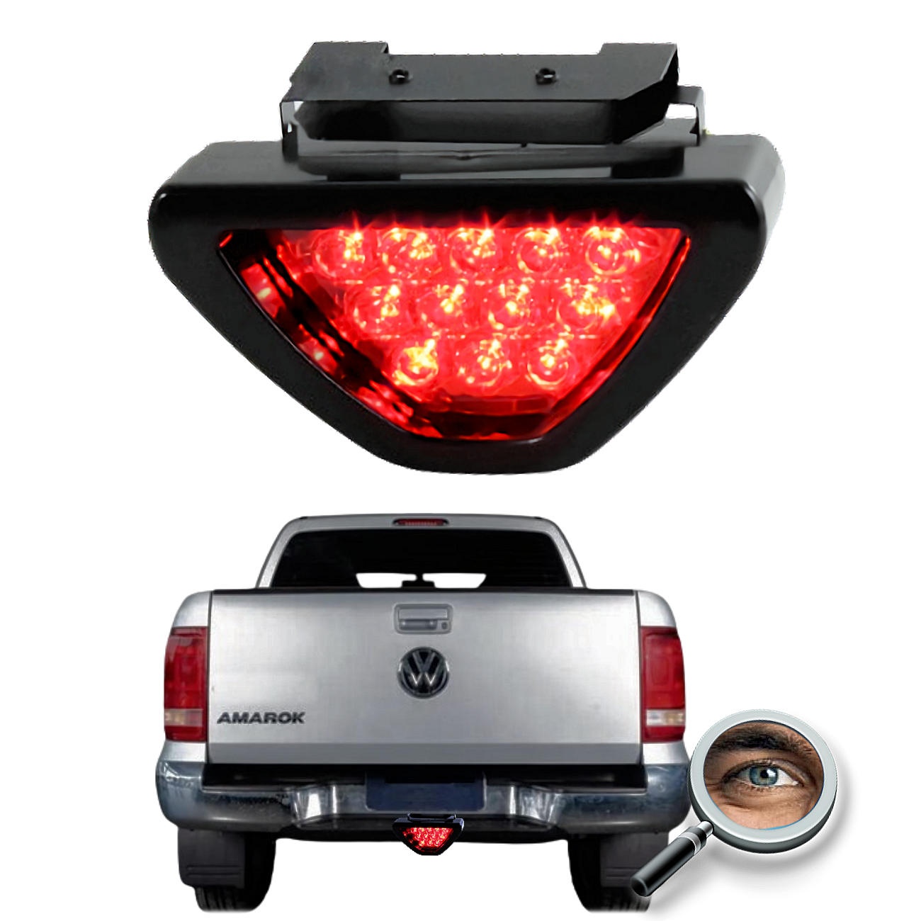 Luz de Stop Estilo F1 / Diseño Triangular