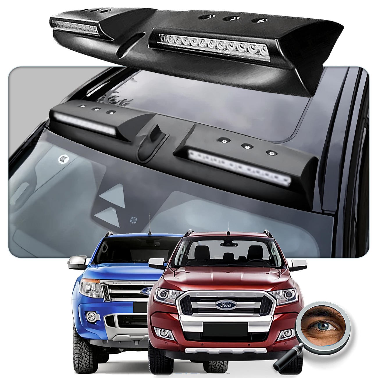 Barra de Led Encapsulada / Negro Brillante / Ranger XL XLS XLT LIMITED RAPTOR
2012 . 2022