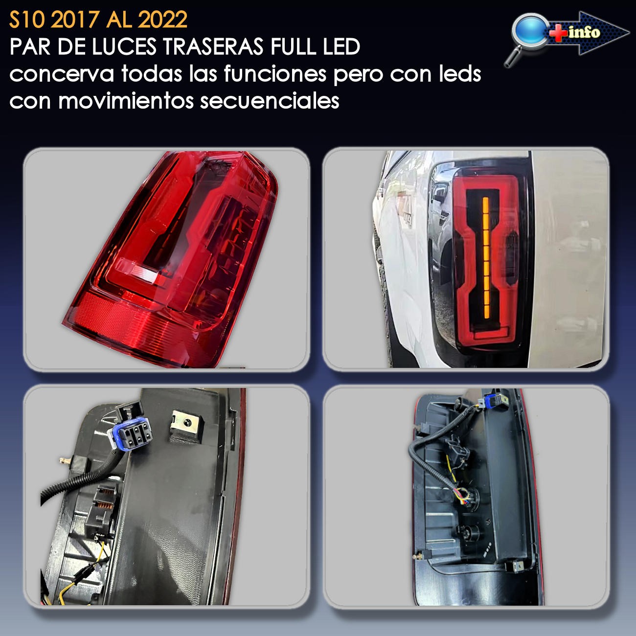 S10 / Par de Luces Traseras / Lull Led
2017 - 2022
