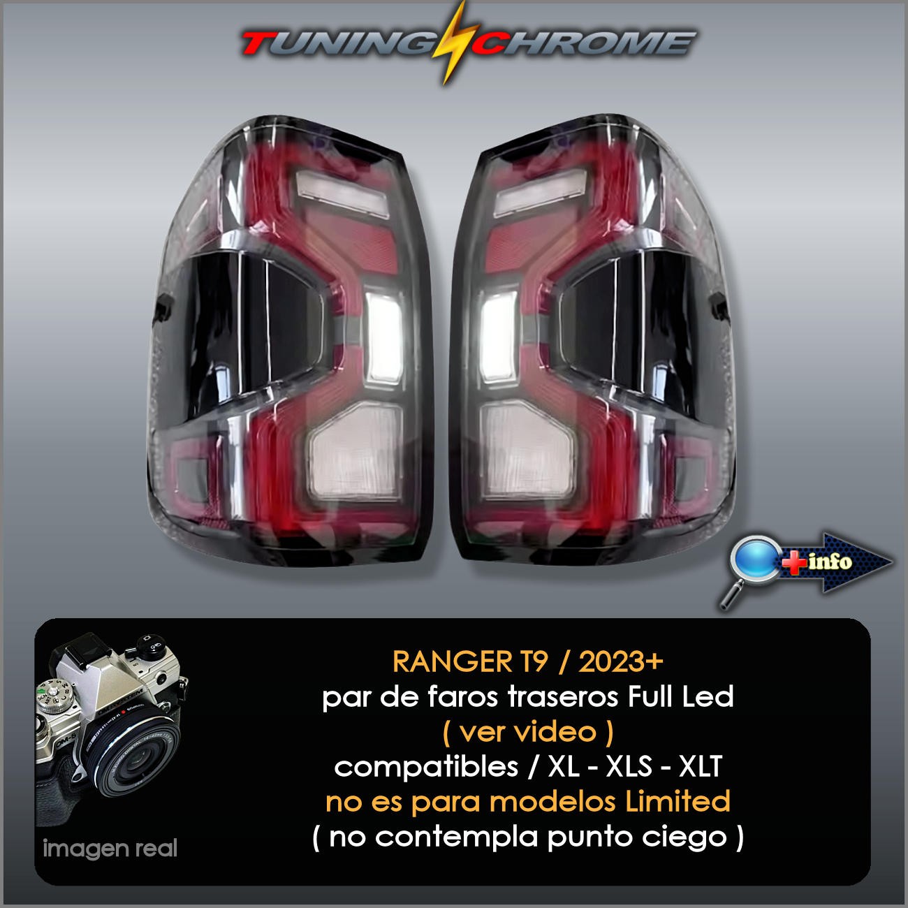 Par de Faros Traseros / RANGER T9 XL XLS XLT
2023 - 2026