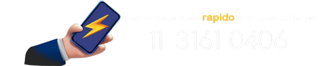 Acercate más rápido: 11 3161 0406