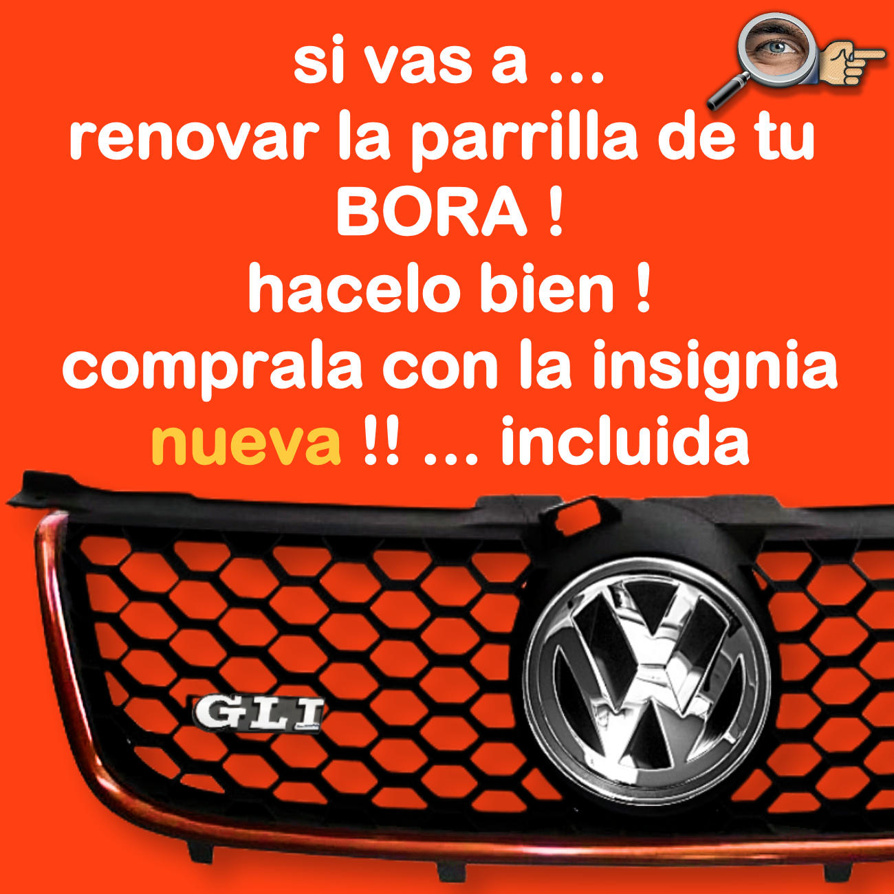 Parrilla Bora / Vira Mate / Emblema Incluido