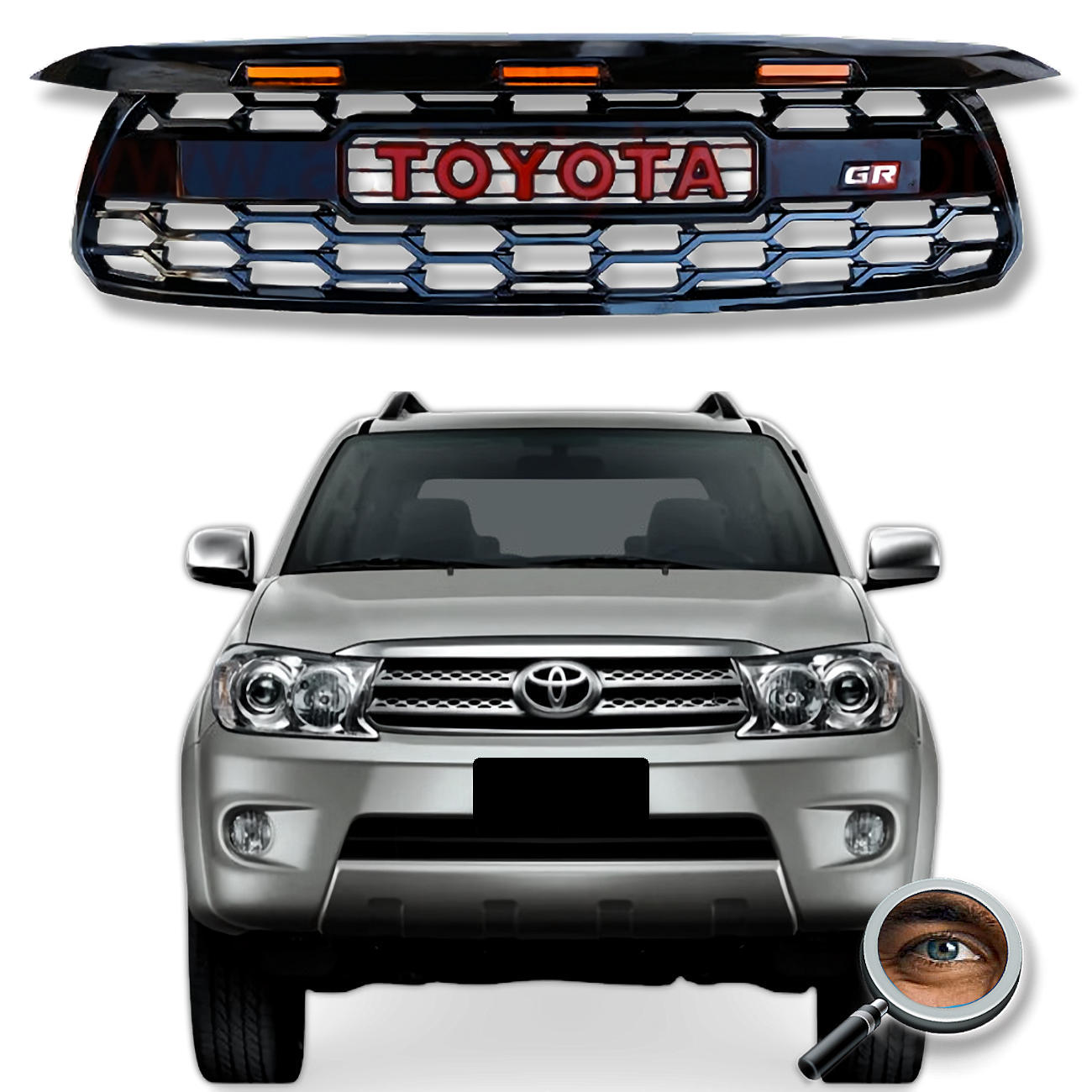 Parrilla SW4 GR / Negro Mate / Led's Ambar
2009 - 2011