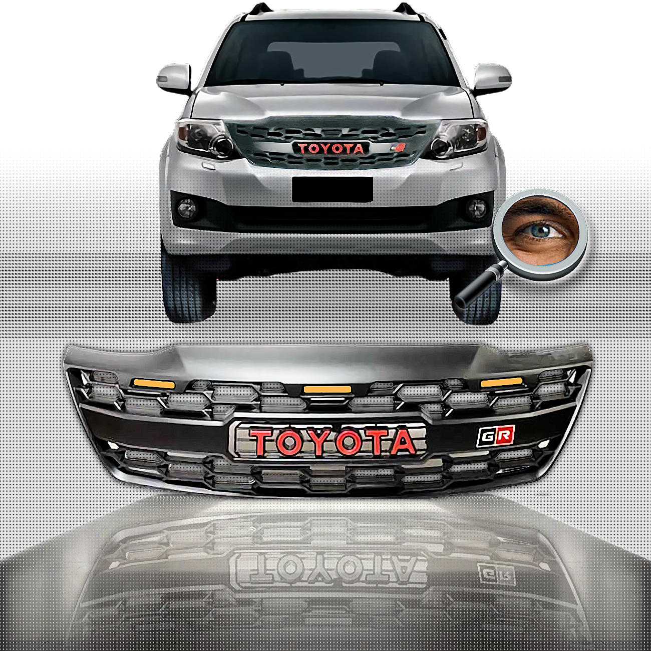 Parrilla SW4 GR / Negro Mate / Led's Ambar
2012 - 2015