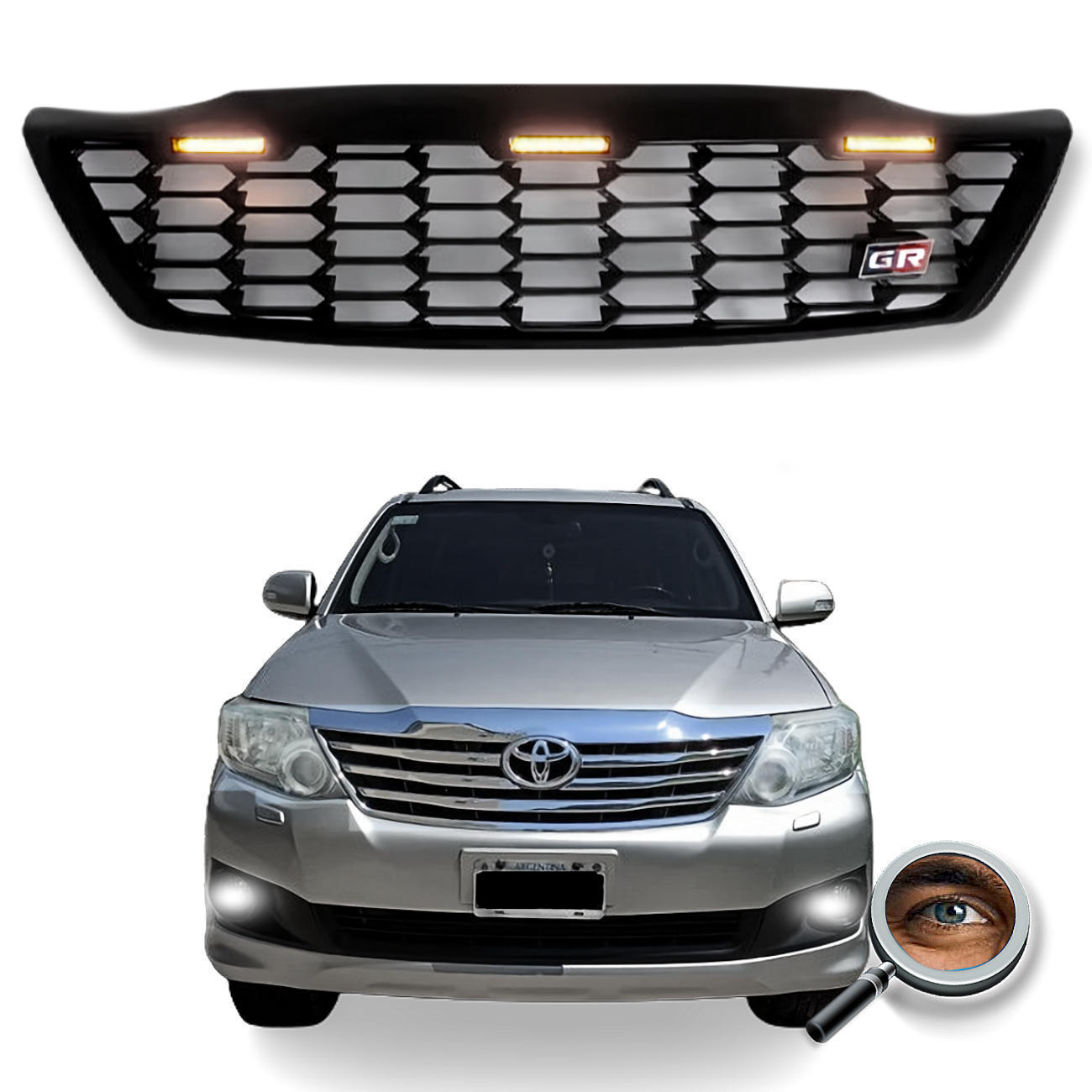 Parrilla SW4 GR / Negro Mate / Led's Ambar
2012 - 2015