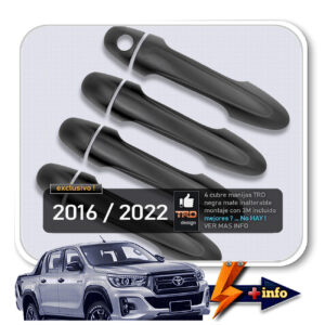 CUBRE MANIJAS NEGRAS MATE