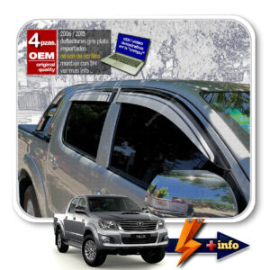 DEFLECTORES VENTANA GRIS PLATA IMPORT