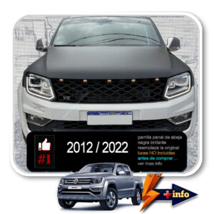Parrilla importada panal de abeja Negra brillante AMAROK - 2012 a 2022