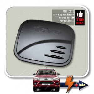 CUBRE TAPA DE TANQUE NEGRA MATE