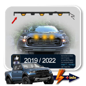 Barra LED Ambar p parrilla Raptor - 2019 a 2022