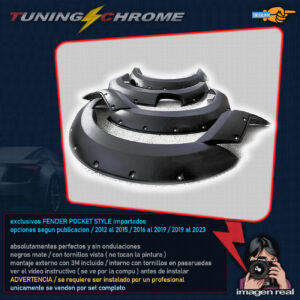 CUBRE ESPEJOS CARBON CON GIRO