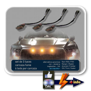 LED AMBAR PARRILLA UNIV. X3 #8b