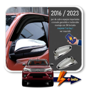 CUBRE ESPEJOS CROMADOS 2016-2023