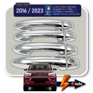 CUBRE MANIJAS CROMADAS 2016+