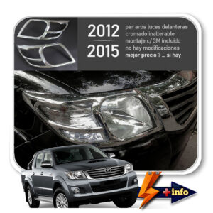 AROS CROMADOS FAROS DELANTEROS 2012+