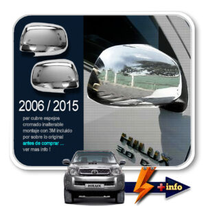 CUBRE ESPEJOS CROMADOS 2006-2016