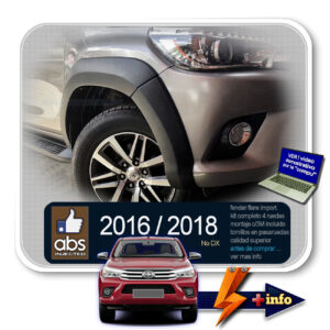 FENDER ORIGINALES OEM NEGROS TRD 2018-2018