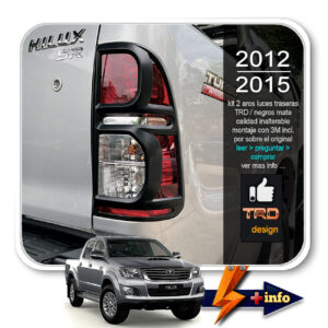 AROS NEGROS TRD LUCES TRASERAS 2012+
