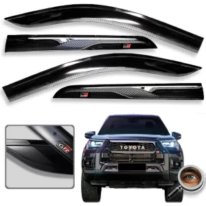 HILUX REVO ROCCO GR DEFLECTORES CARBON VENTANAS
